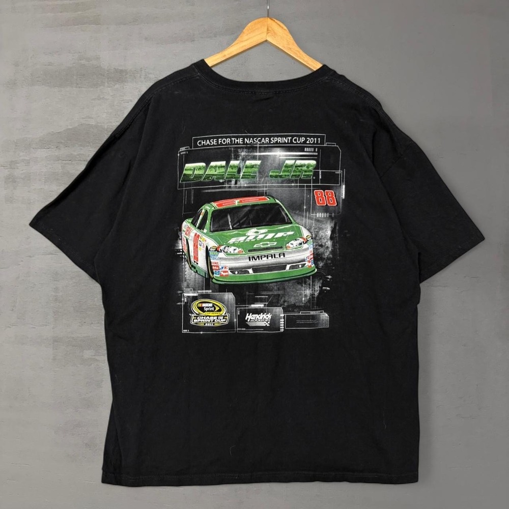 Chase Authentics Dale Jr 88 NASCAR Sprint Cup 2011‎ Black T-Shirt Mens 2XL